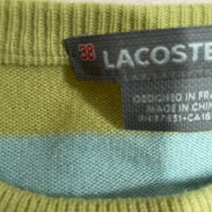 Adorable Rainbow Color Women’s Lacoste Sweater